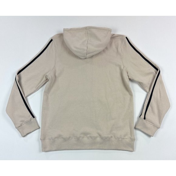 True Religion Patch Hit Hoodie Mens Large Beige Pullover Hooded Sweatshirt - Picture 10 of 12